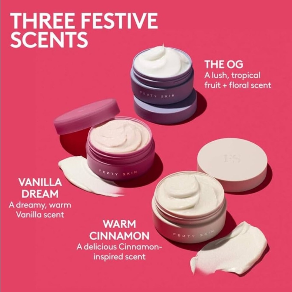 2/$60 Fenty Skin Lil Butta Dropz Mini Whipped Oil Body Cream Trio